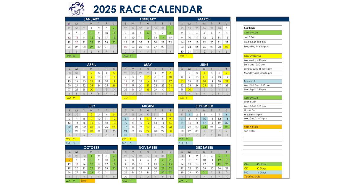 ASHA releases 2025 schedule